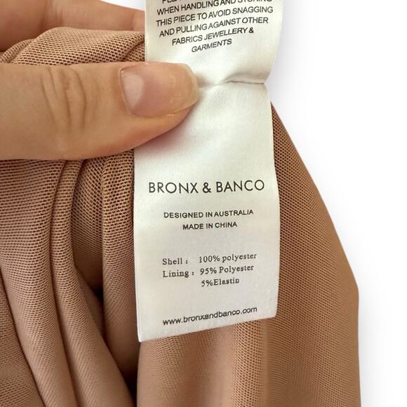 Bronx and Banco Megan Long Sleeve Mini Dress in Rose Pink Small (2-4 US) Women’s - Picture 7 of 12